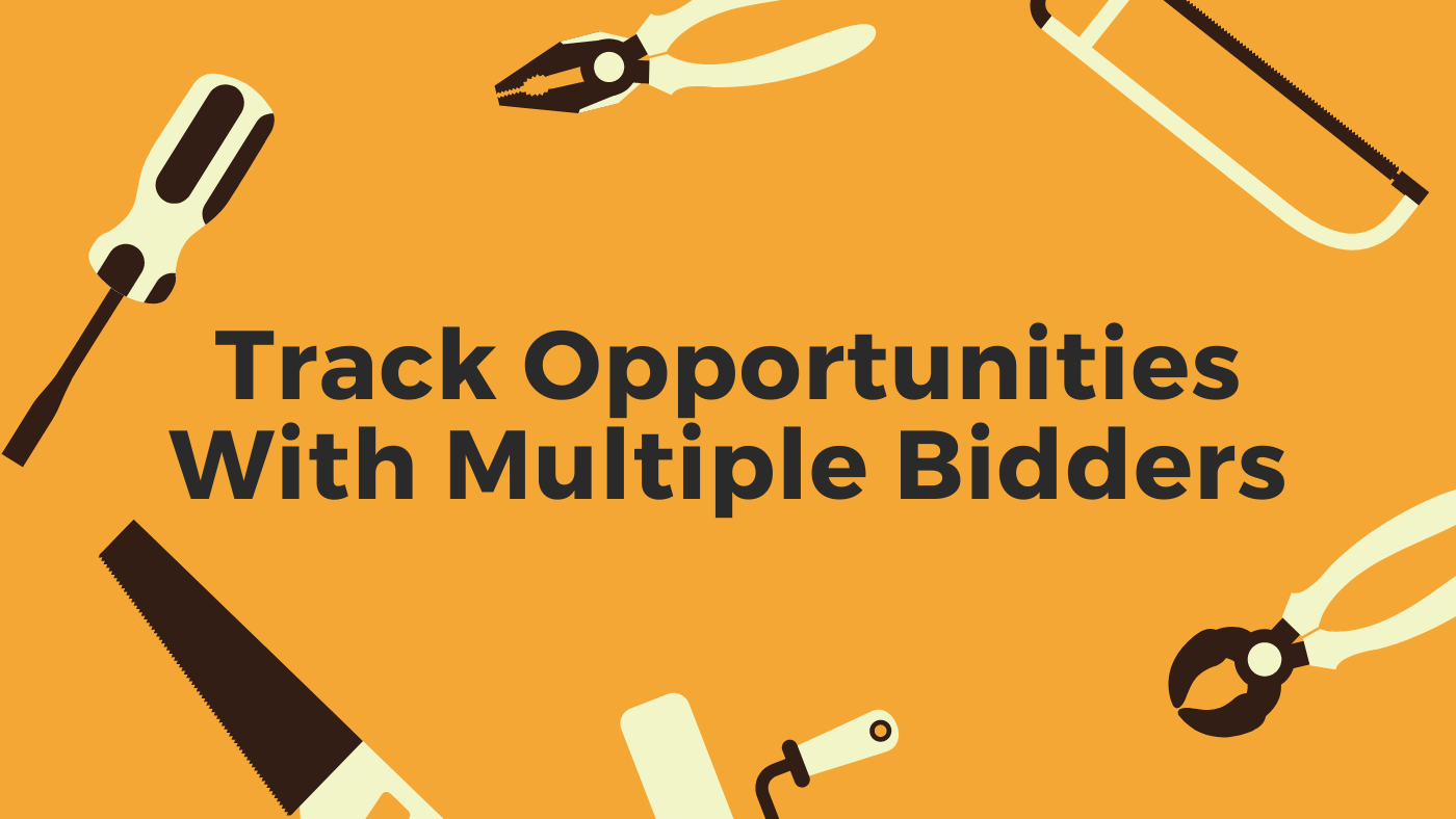 Sales Opportunity Tracking & Management with Multiple Bidders